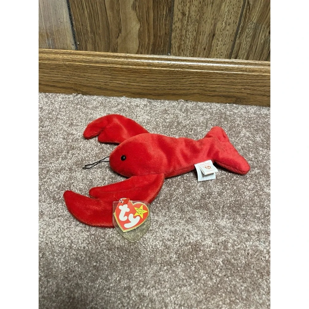 TY 1993 Pinchers Beanie Baby‎ original tags Red Lobster New Collectable
